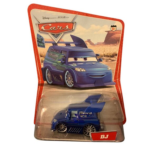 Disney Pixar Cars DJ Diecast Toy Car Blue By Mattel For Ages 3+ 1:55 - Picture 1 of 13